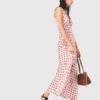 Robe en soie imprimée