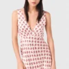 Robe en soie imprimée