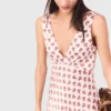 Robe en soie imprimée