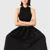 Robe en taffetas mélangé Robe en taffetas mélangé