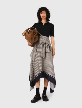 Robe imprimée bicolore