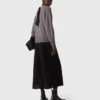 Robe longue bi-matière