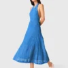 Robe longue dos nu en guipure Robe longue dos nu en guipure