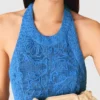 Robe longue dos nu en guipure Robe longue dos nu en guipure