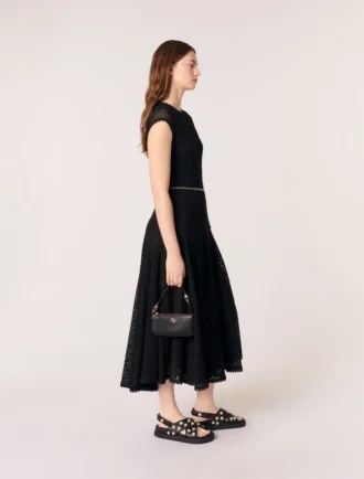 Robe longue en crochet