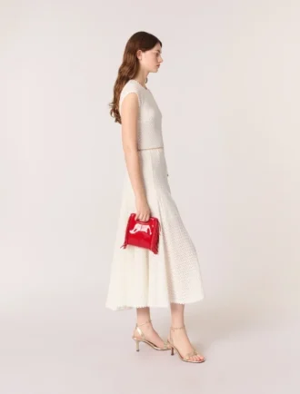 Robe longue en crochet