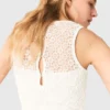 Robe longue en crochet avec strass Robe longue en crochet avec strass