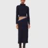 Robe longue en maille avec pull amovible Robe longue en maille avec pull amovible