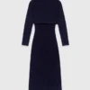 Robe longue en maille avec pull amovible Robe longue en maille avec pull amovible