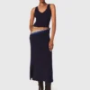 Robe longue en maille avec pull amovible Robe longue en maille avec pull amovible