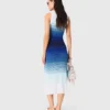 Robe longue en maille ombrée Robe longue en maille ombrée