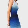 Robe longue en maille ombrée Robe longue en maille ombrée