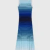 Robe longue en maille ombrée Robe longue en maille ombrée