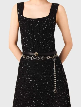 Ceinture à chaîne Clover bicolore