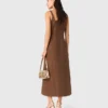 Robe longue en mélange de lin Robe longue en mélange de lin
