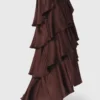 Robe longue fluide à volants