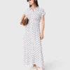 Robe longue à imprimé jacquard Robe longue à imprimé jacquard
