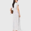 Robe longue à imprimé jacquard Robe longue à imprimé jacquard