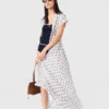Robe longue à imprimé jacquard Robe longue à imprimé jacquard