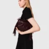 Robe longue plissée à col polo
