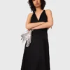 Robe longue vaporeuse avec dos tressé Robe longue vaporeuse avec dos tressé