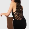 Robe longue vaporeuse avec dos tressé Robe longue vaporeuse avec dos tressé