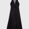 Robe longue vaporeuse avec dos tressé Robe longue vaporeuse avec dos tressé