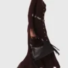 Robe mi-longue en maille avec boutons Robe mi-longue en maille avec boutons