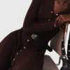 Robe mi-longue en maille avec boutons Robe mi-longue en maille avec boutons