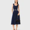 Robe mi-longue en velours Robe mi-longue en velours