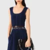 Robe mi-longue en velours Robe mi-longue en velours