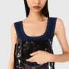 Robe mi-longue en velours Robe mi-longue en velours