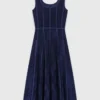 Robe mi-longue en velours Robe mi-longue en velours