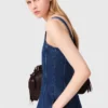 Robe midi en denim