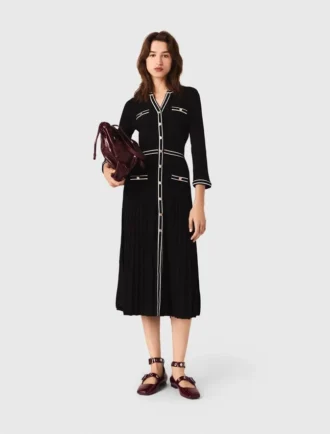 Robe midi en maille