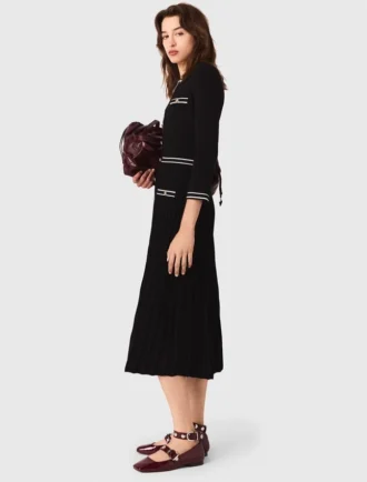 Robe midi en maille