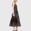 Robe midi en maille jacquard
