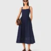 Robe midi évasée
