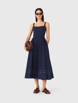 Robe midi évasée