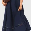 Robe midi évasée