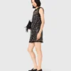 Robe à paillettes florales