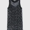 Robe à paillettes florales