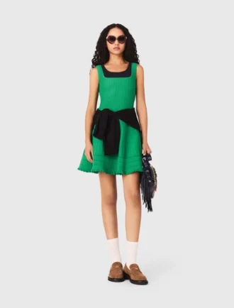 Robe patineuse en maille