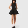 Robe patineuse à nœuds ornés de strass Robe patineuse à nœuds ornés de strass