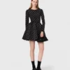 Robe patineuse à perles et strass