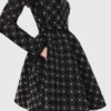 Robe patineuse à perles et strass