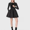 Robe patineuse à perles et strass