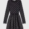 Robe patineuse à perles et strass