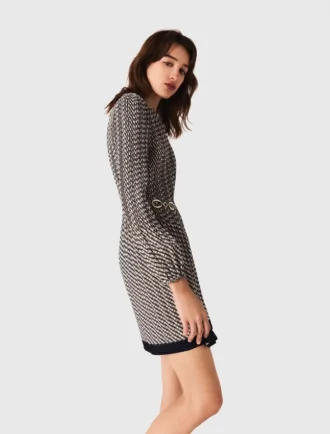 Robe plissée à motifs Robe plissée à motifs