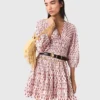 Robe plissée à motifs Robe plissée à motifs